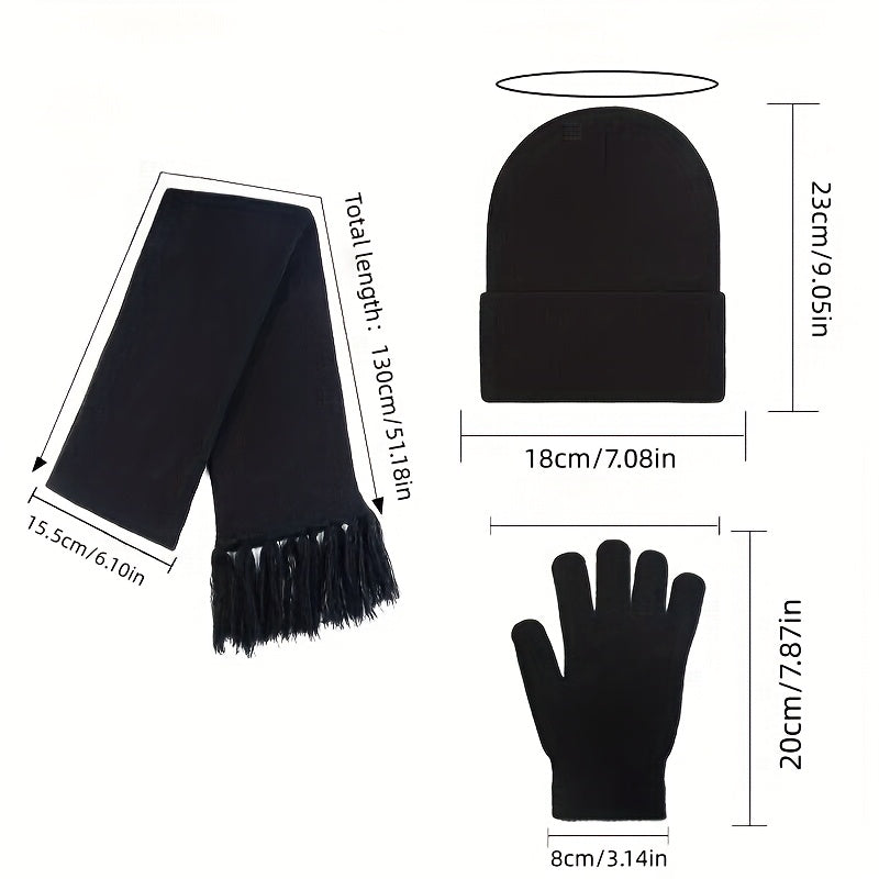 3Pcs Winter Warm Set