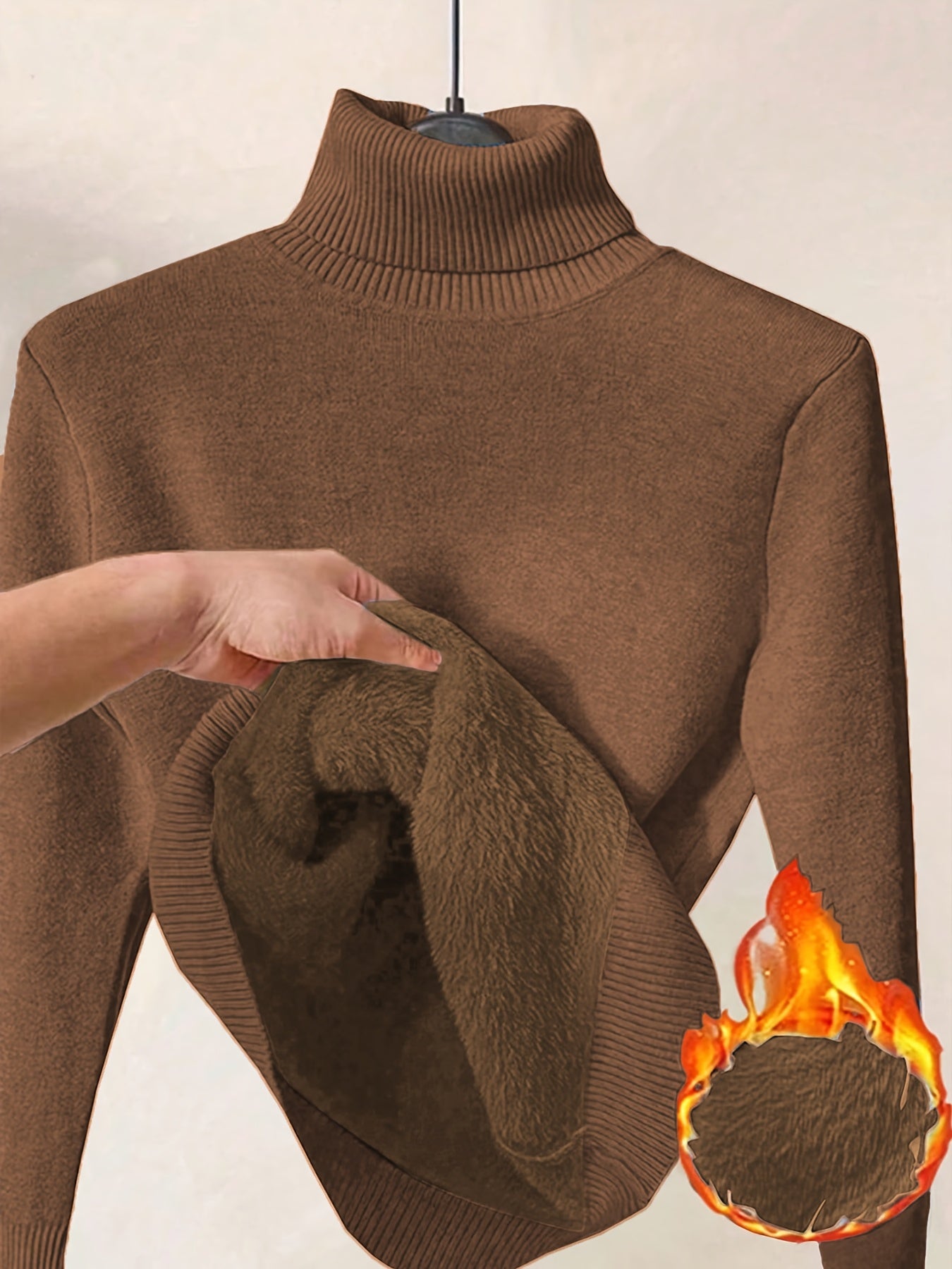 Elegant High-Neck Winter Sweater