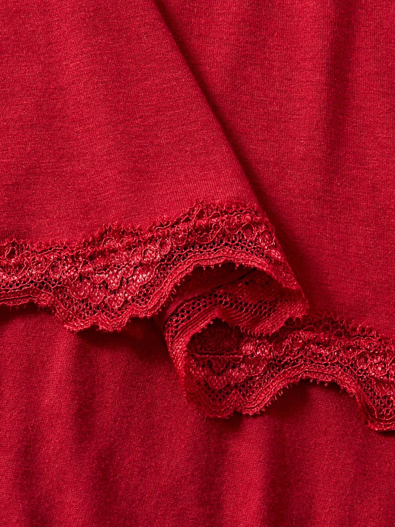 Lace Trim Lounge Set