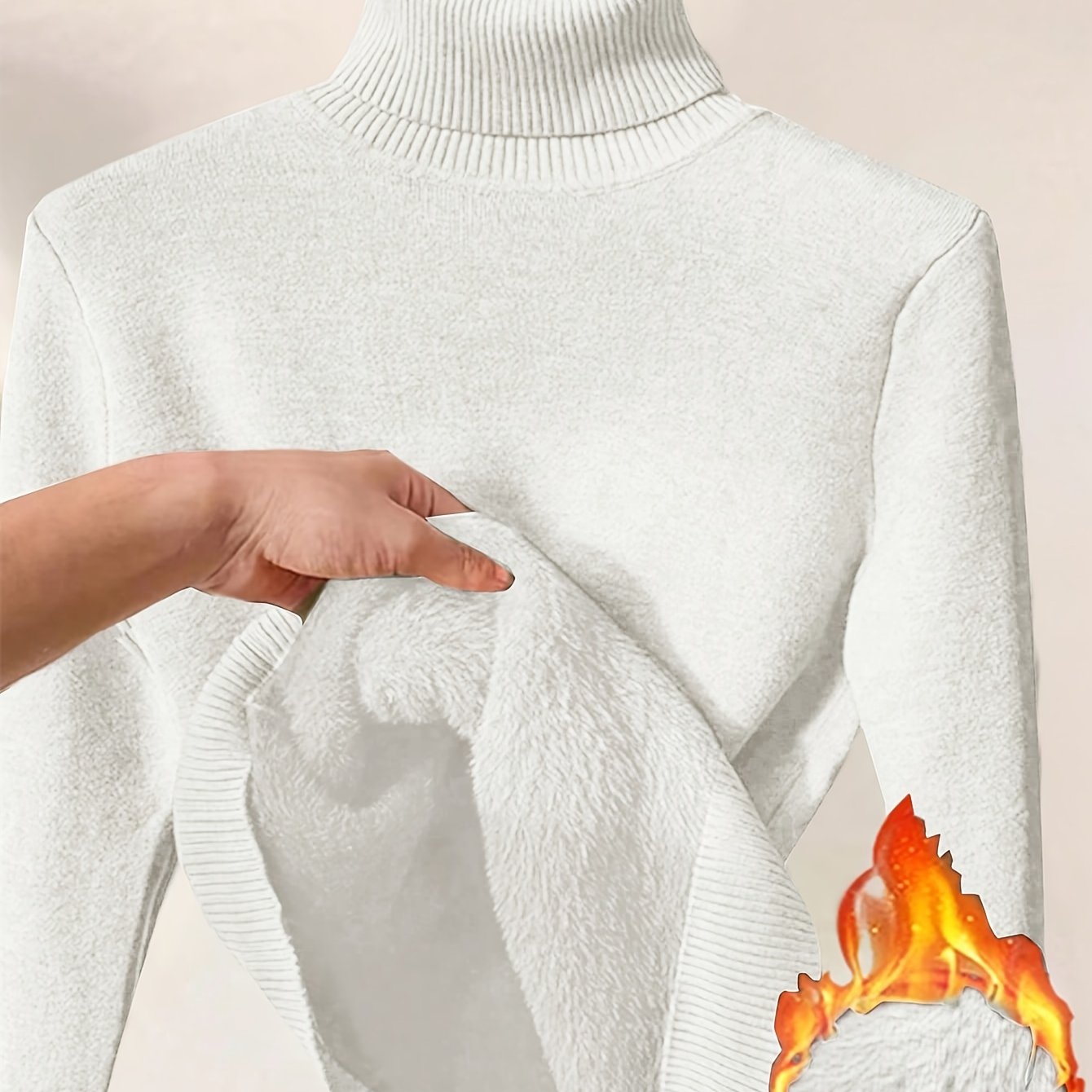 Elegant High-Neck Winter Sweater