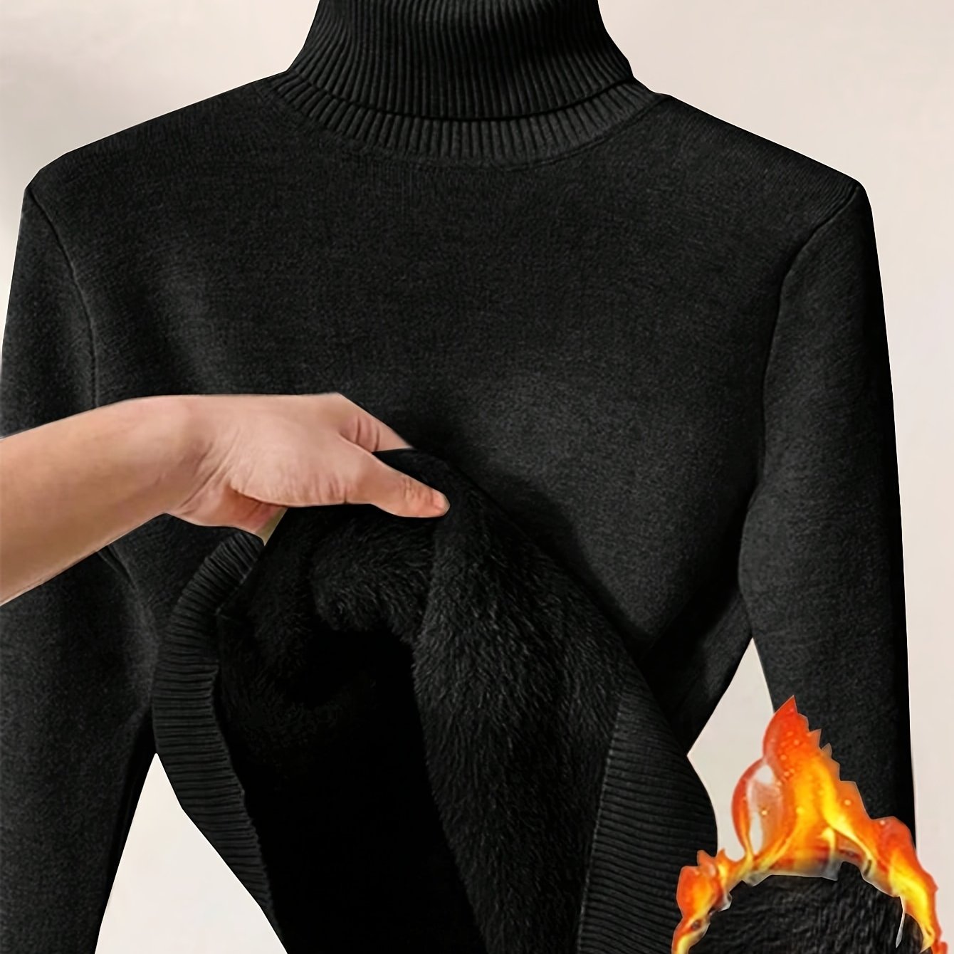 Elegant High-Neck Winter Sweater