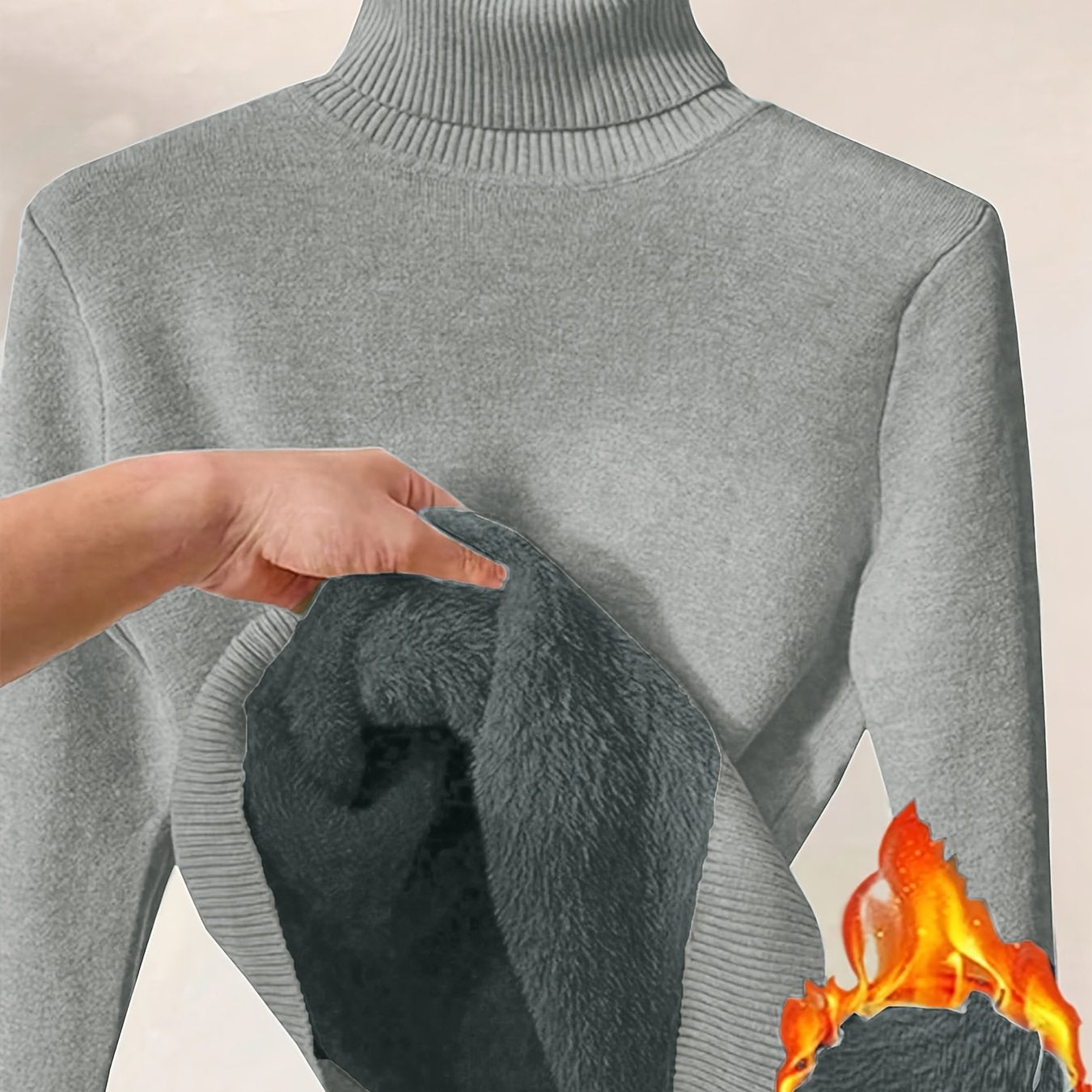 Elegant High-Neck Winter Sweater