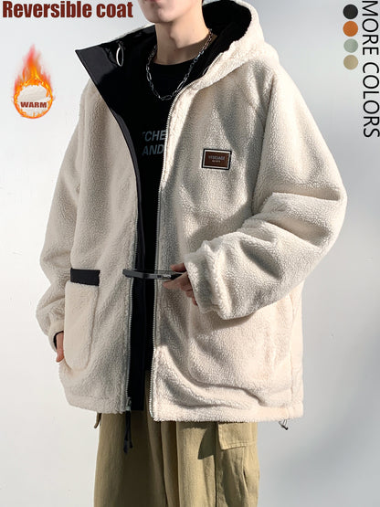 Reversible Embroidered Fleece Jacket