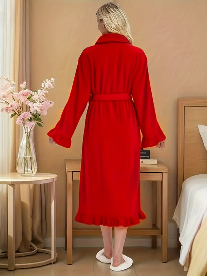Ultra-Soft Winter Fleece Robe