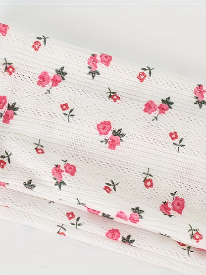 Floral V-Neck Button Jumpsuit