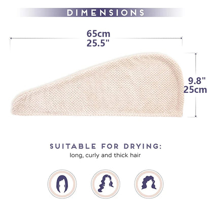 Quick-Dry Microfiber Hair Towel