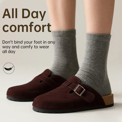 Crestar Suede Clog Mules