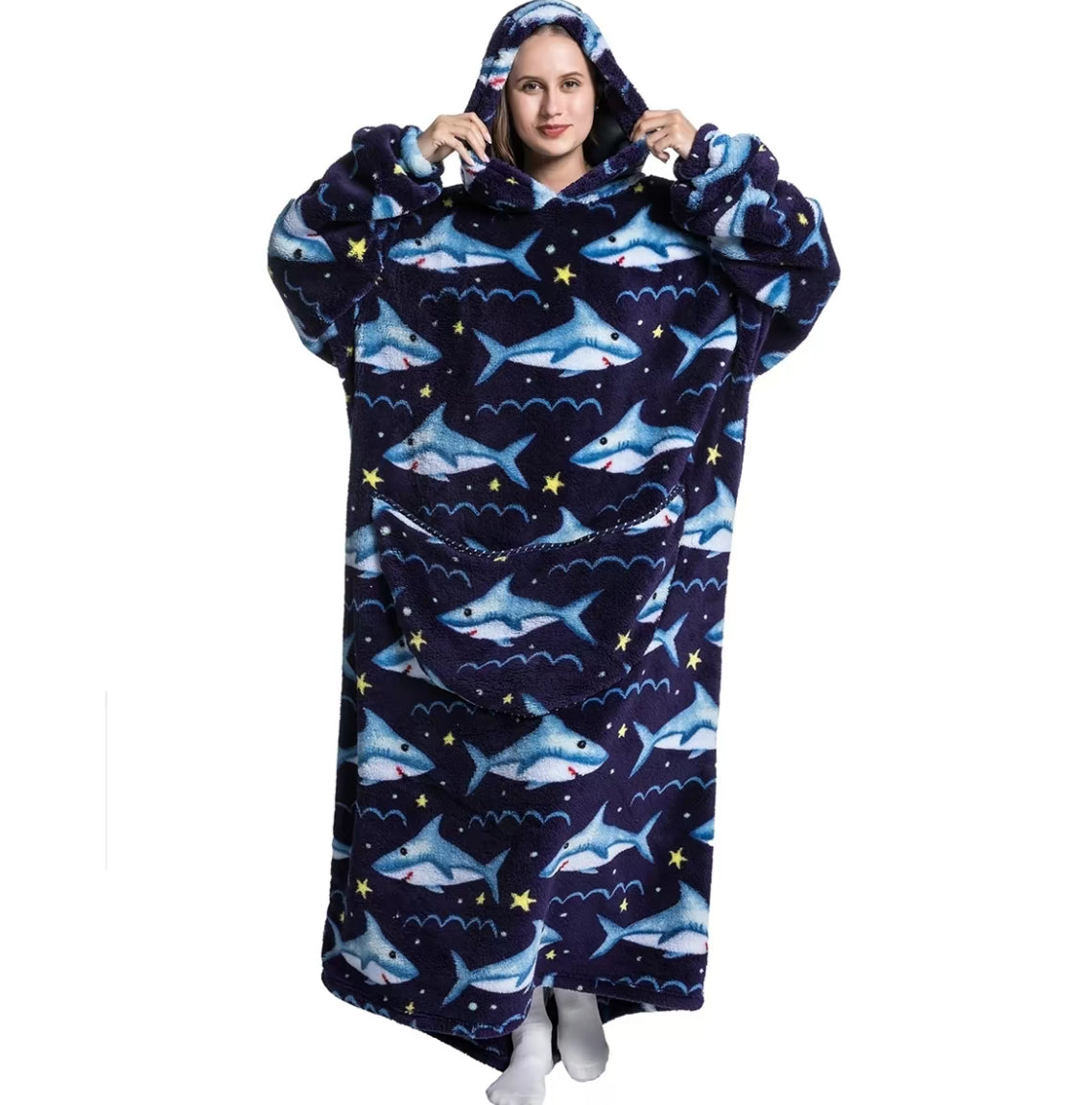 Fleece Hoodie Blanket