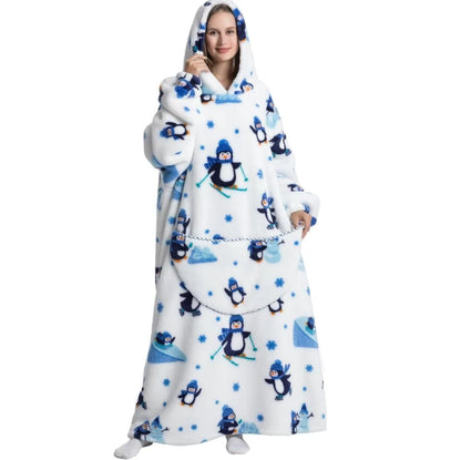 Fleece Hoodie Blanket