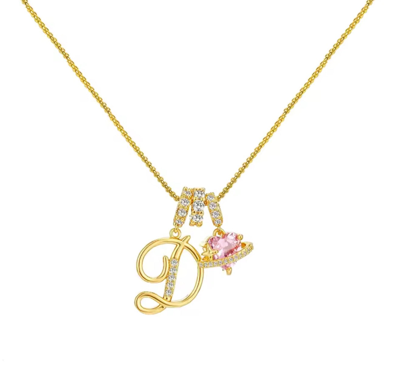 Arielle Initial Charm Necklace