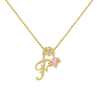 Arielle Initial Charm Necklace