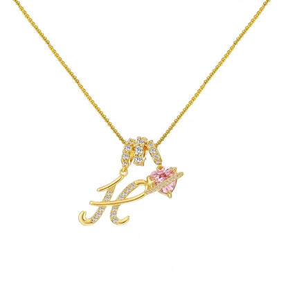 Arielle Initial Charm Necklace