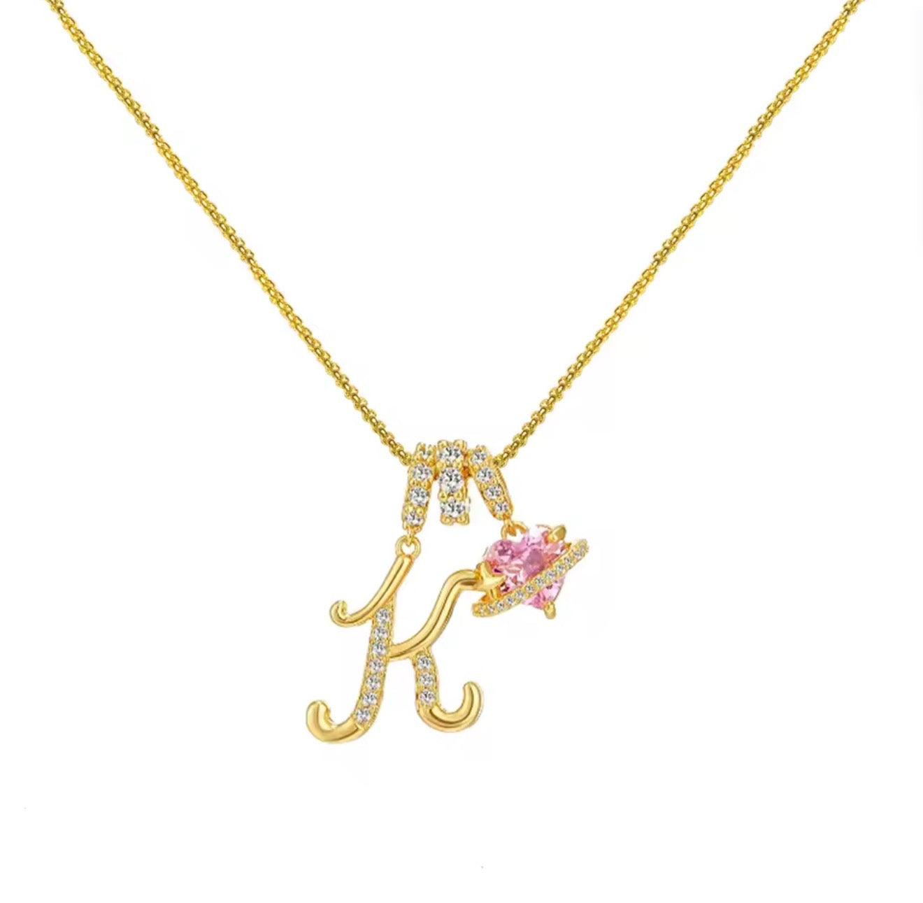 Arielle Initial Charm Necklace