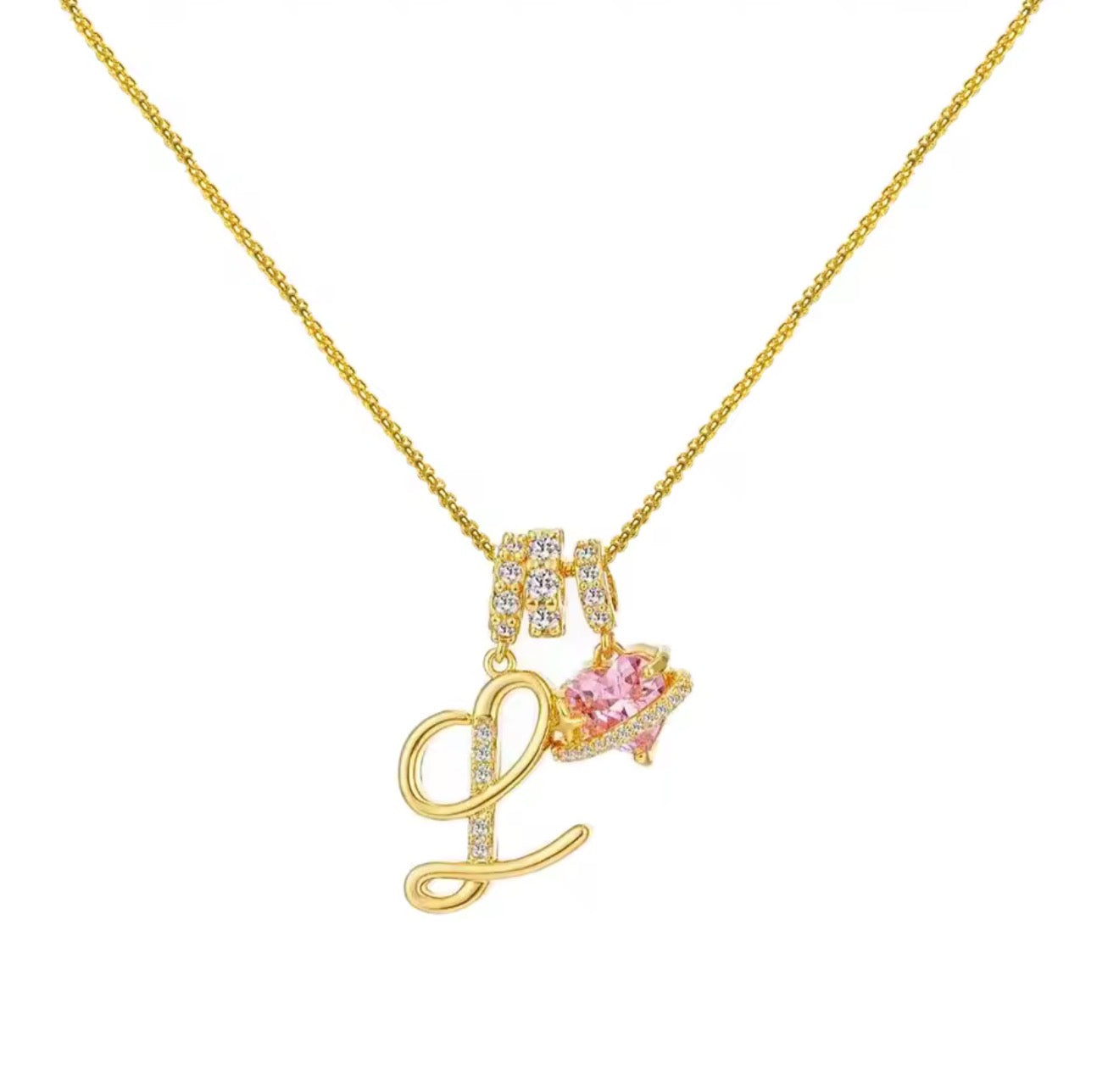 Arielle Initial Charm Necklace
