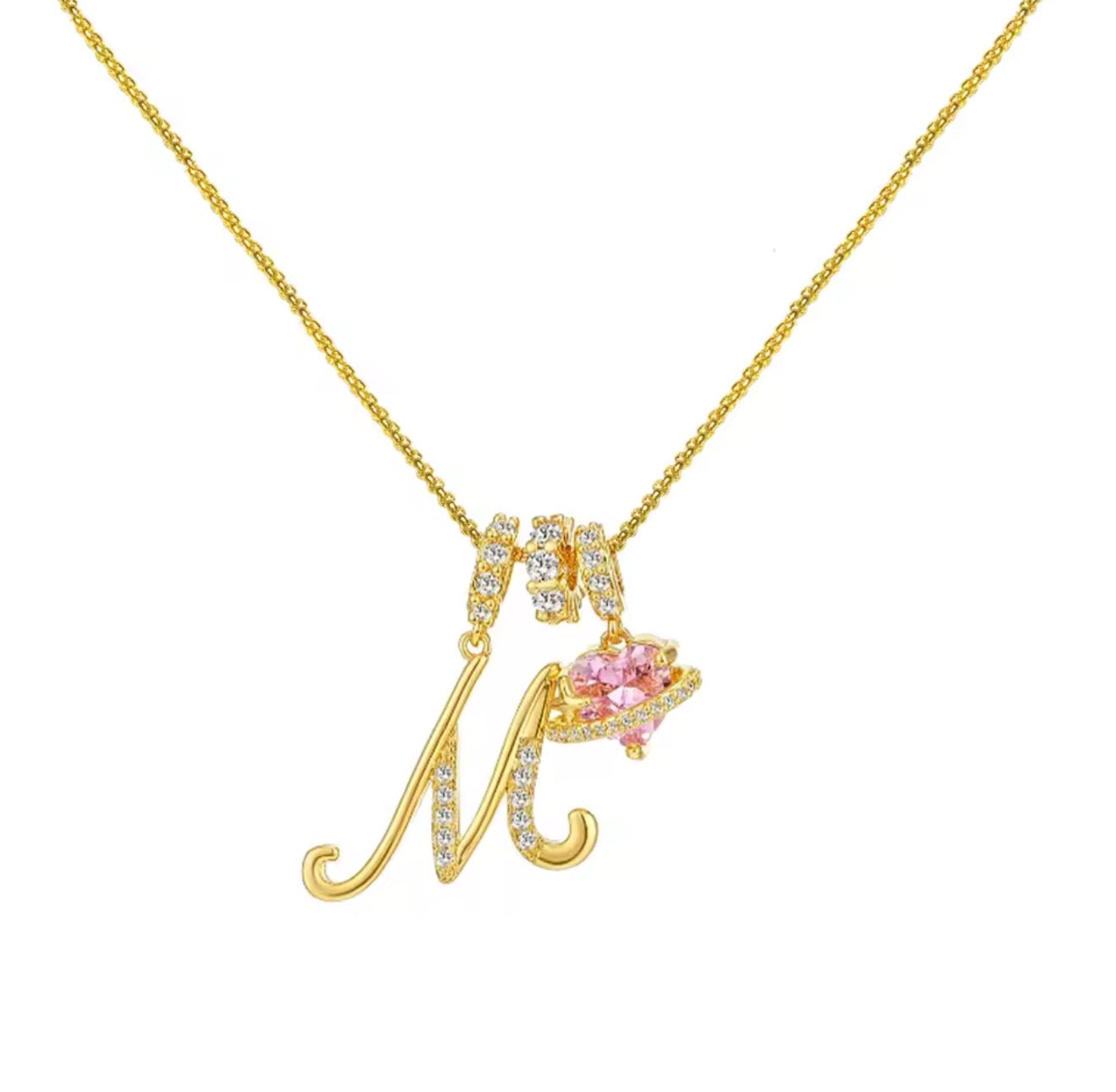 Arielle Initial Charm Necklace