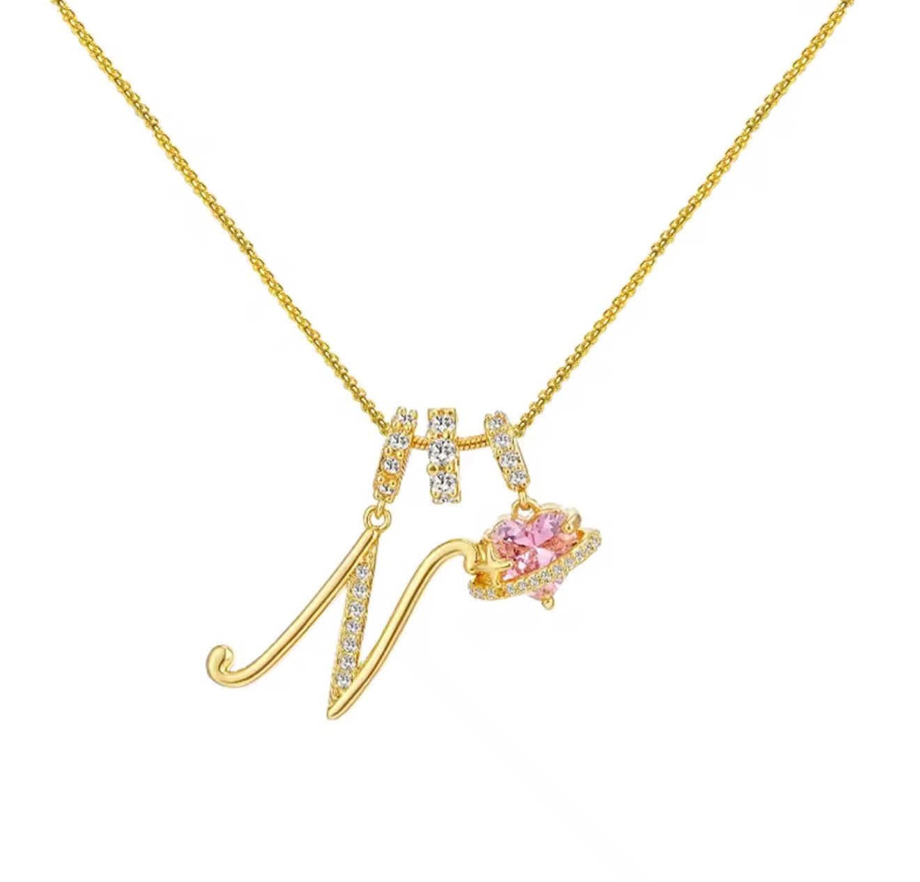 Arielle Initial Charm Necklace