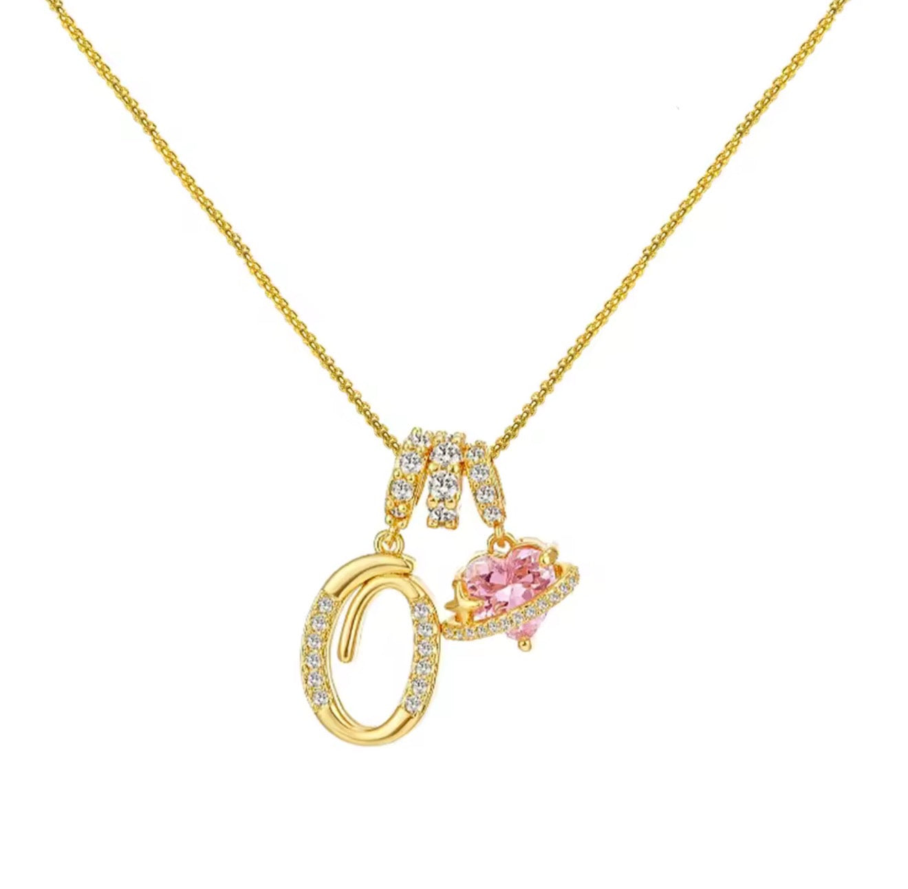 Arielle Initial Charm Necklace