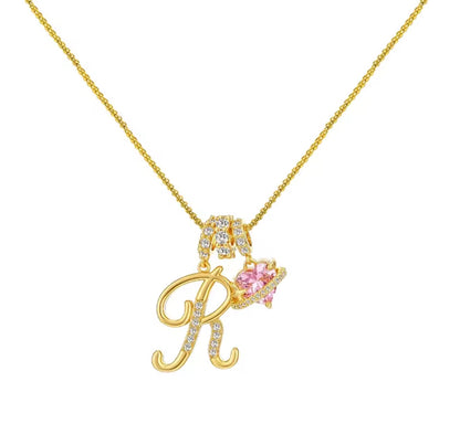Arielle Initial Charm Necklace