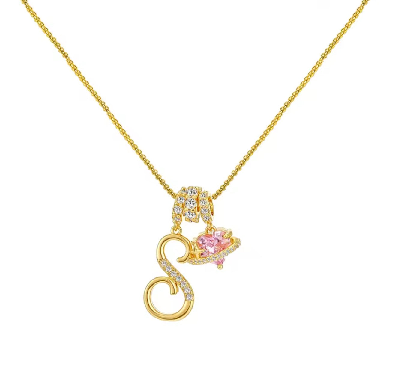 Arielle Initial Charm Necklace