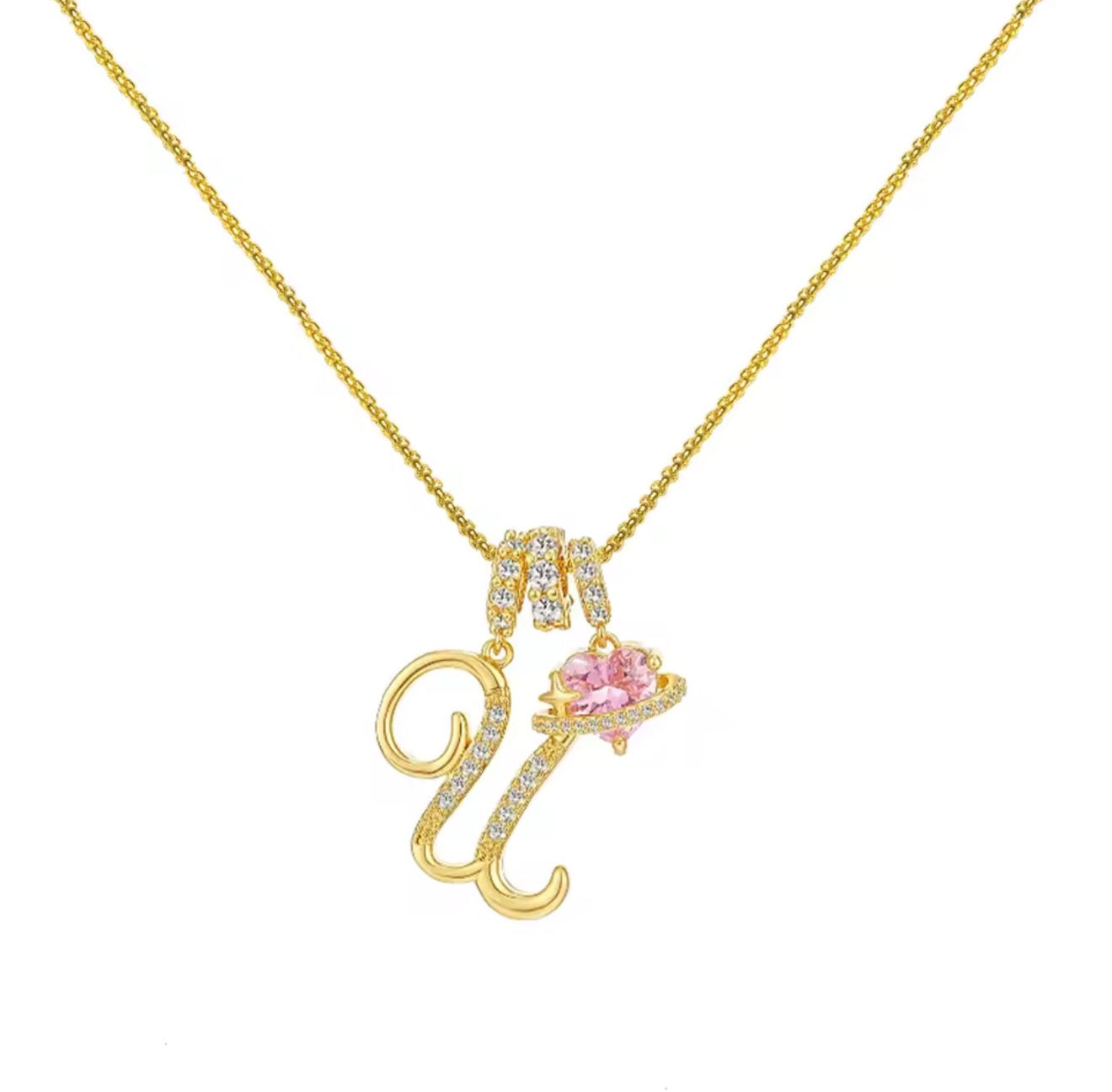 Arielle Initial Charm Necklace