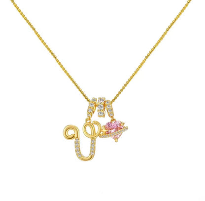 Arielle Initial Charm Necklace