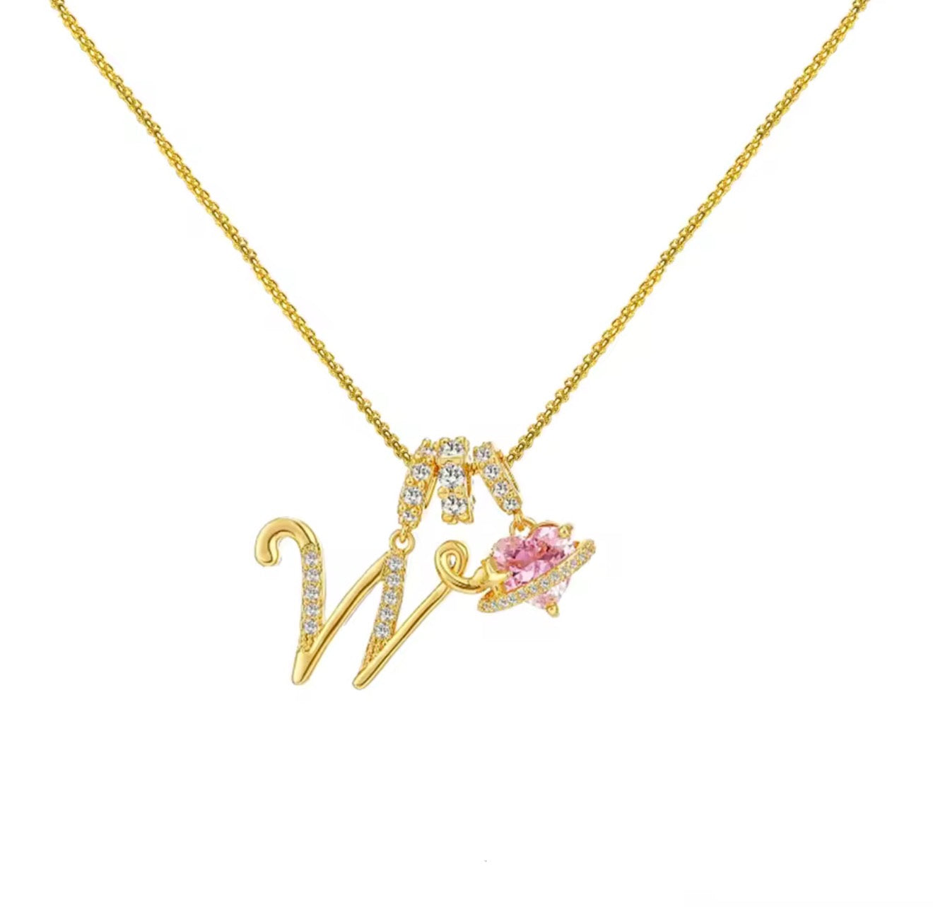 Arielle Initial Charm Necklace