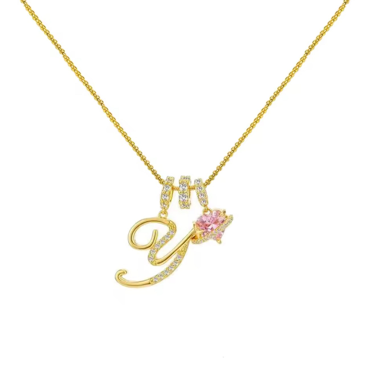Arielle Initial Charm Necklace