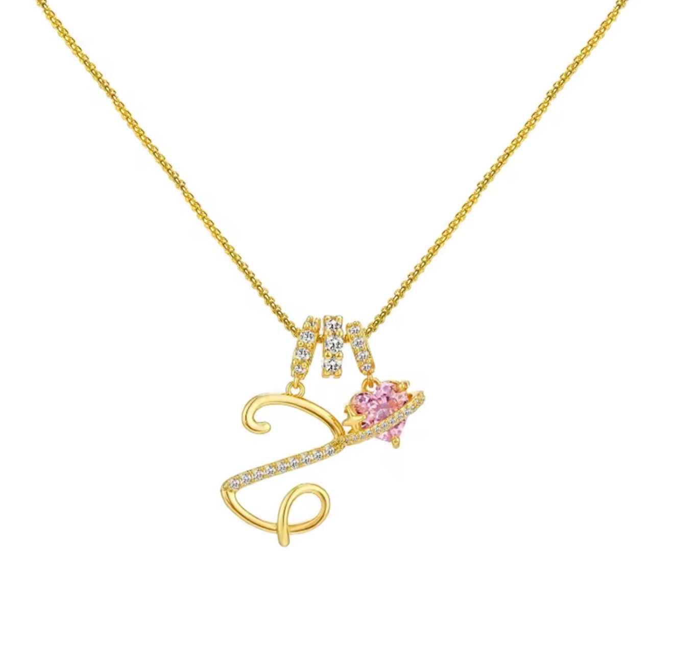 Arielle Initial Charm Necklace