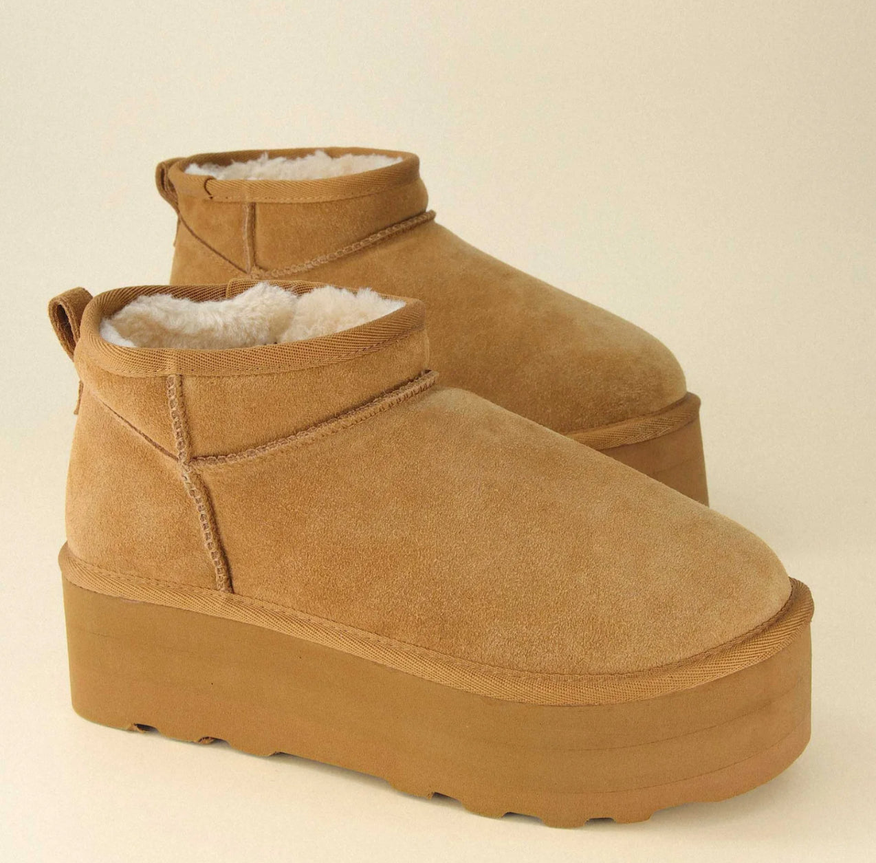 Cozy Platform Mini Winter Boots