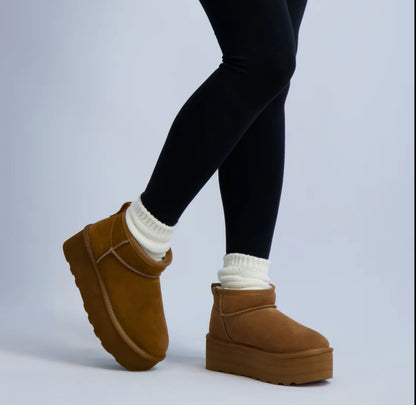 Cozy Platform Mini Winter Boots