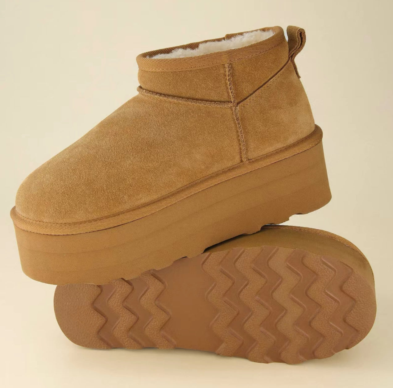 Cozy Platform Mini Winter Boots