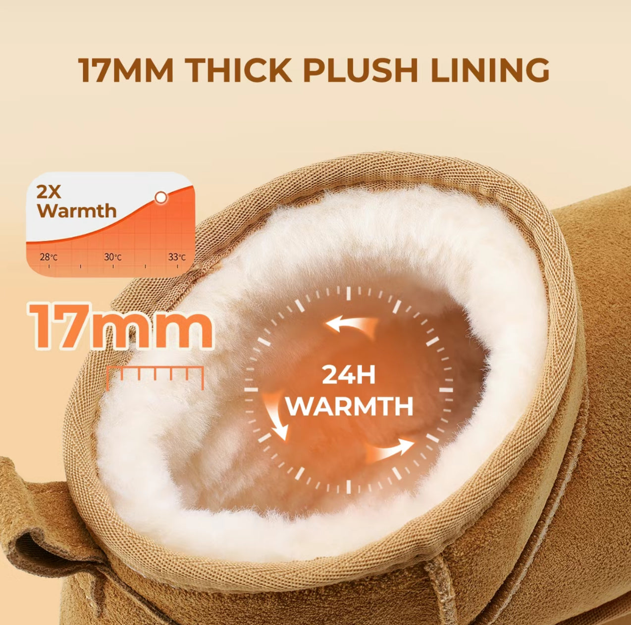 Cozy Platform Mini Winter Boots