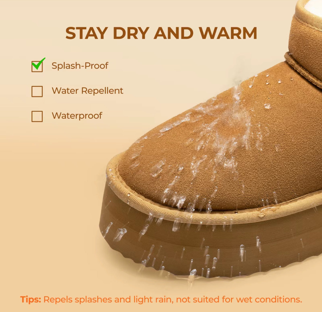 Cozy Platform Mini Winter Boots