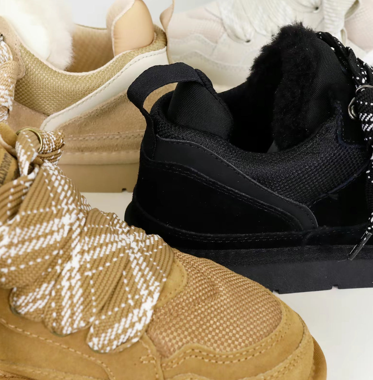 Winter Fur-Lined Sneaker Boots