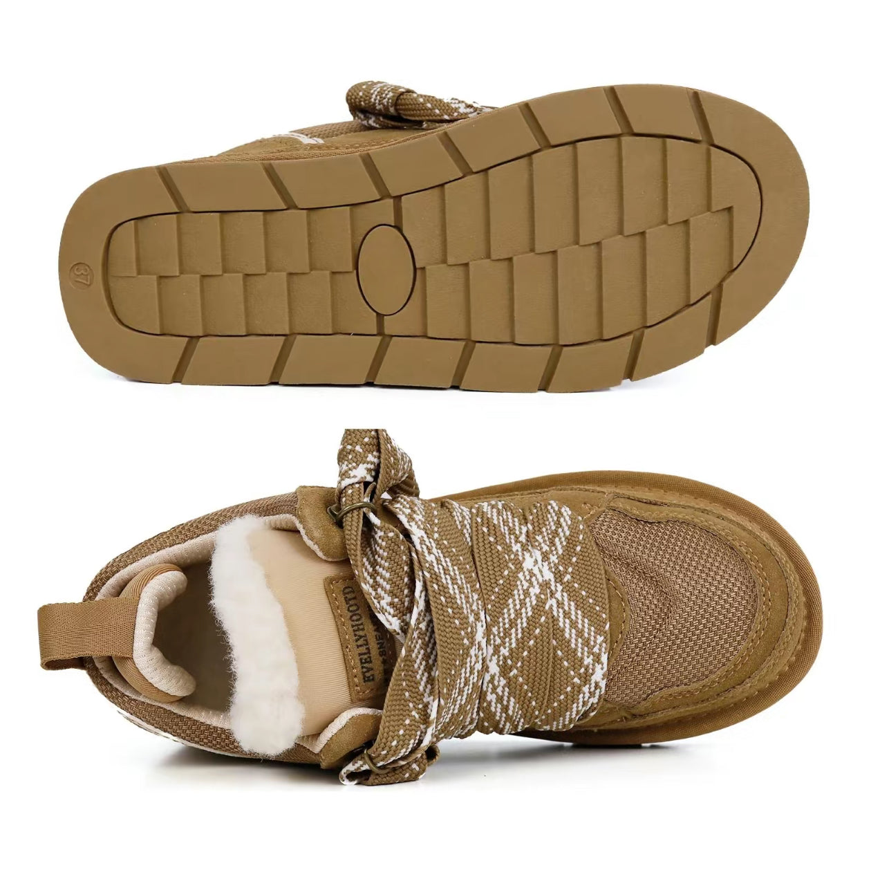 Winter Fur-Lined Sneaker Boots