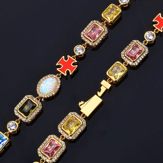Enamel Cross Necklace