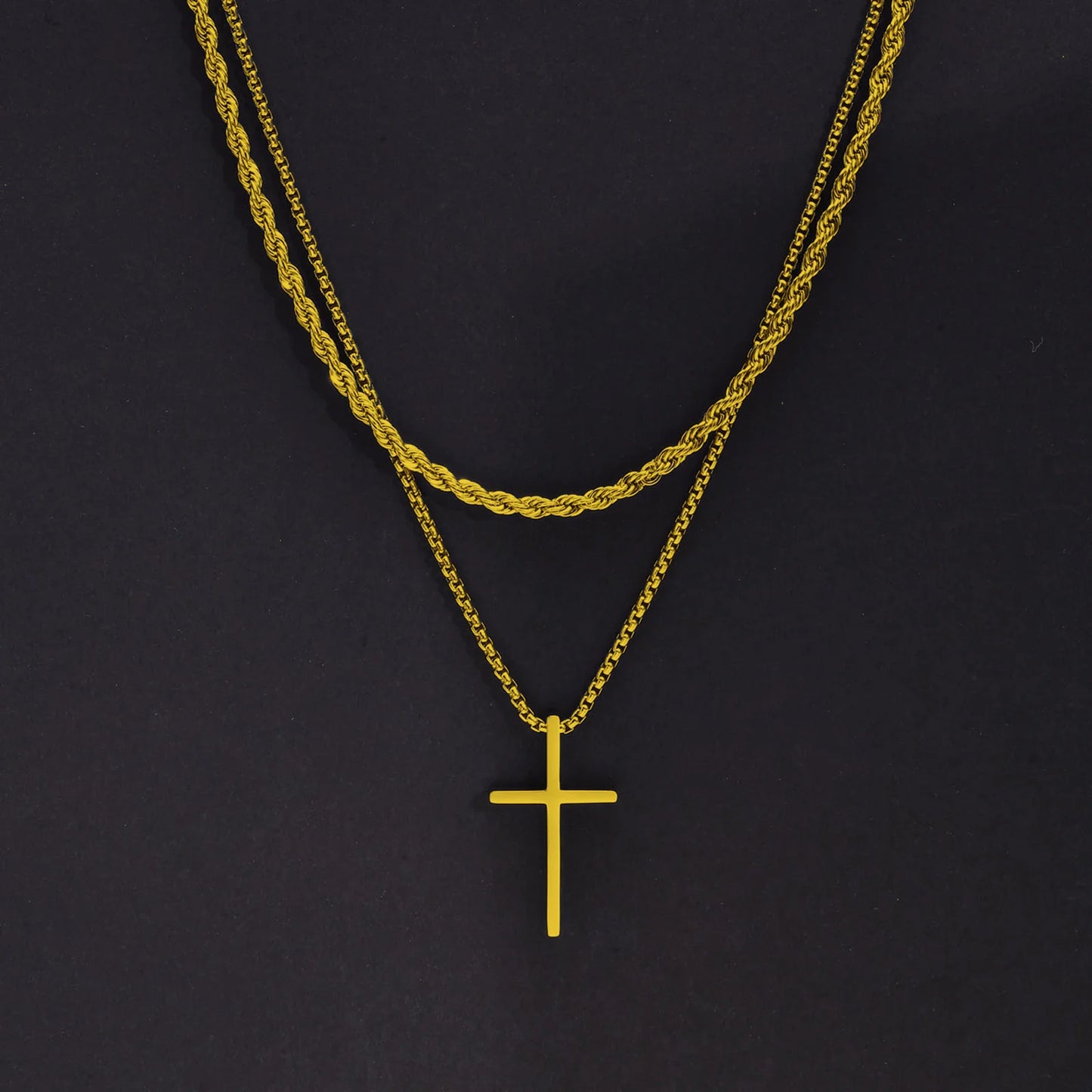 Duo Cross Necklaces