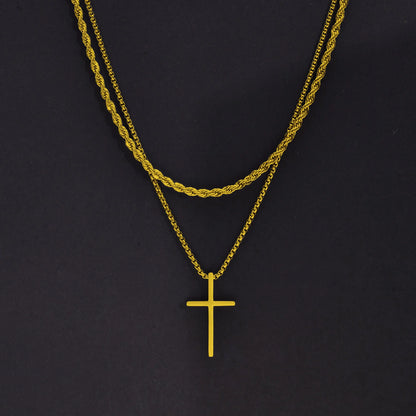 Duo Cross Necklaces