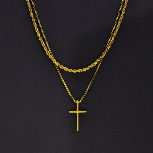 Duo Cross Necklaces