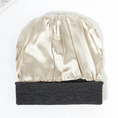 Satin Lined Winter Beanie