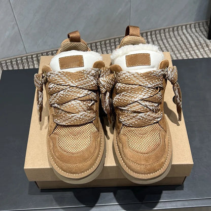 Winter Fur-Lined Sneaker Boots