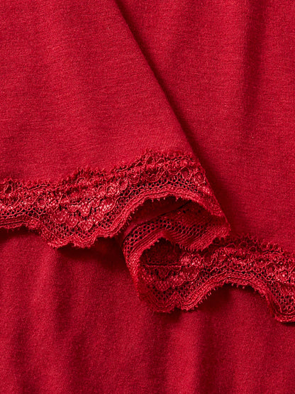 Lace Trim Lounge Set