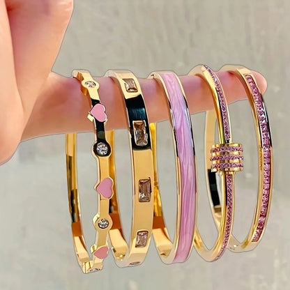 Vicki Heart Bangle Set