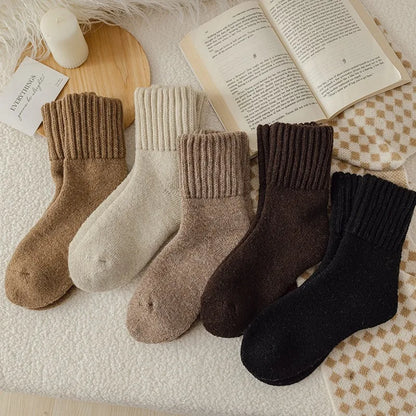 5pair WarmKnit Crew Socks