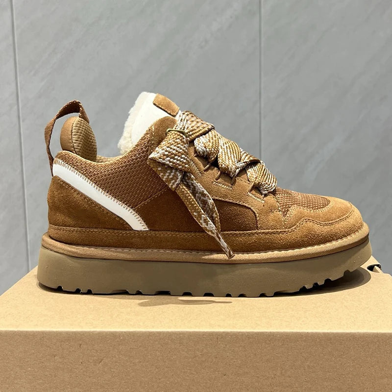 Winter Fur-Lined Sneaker Boots