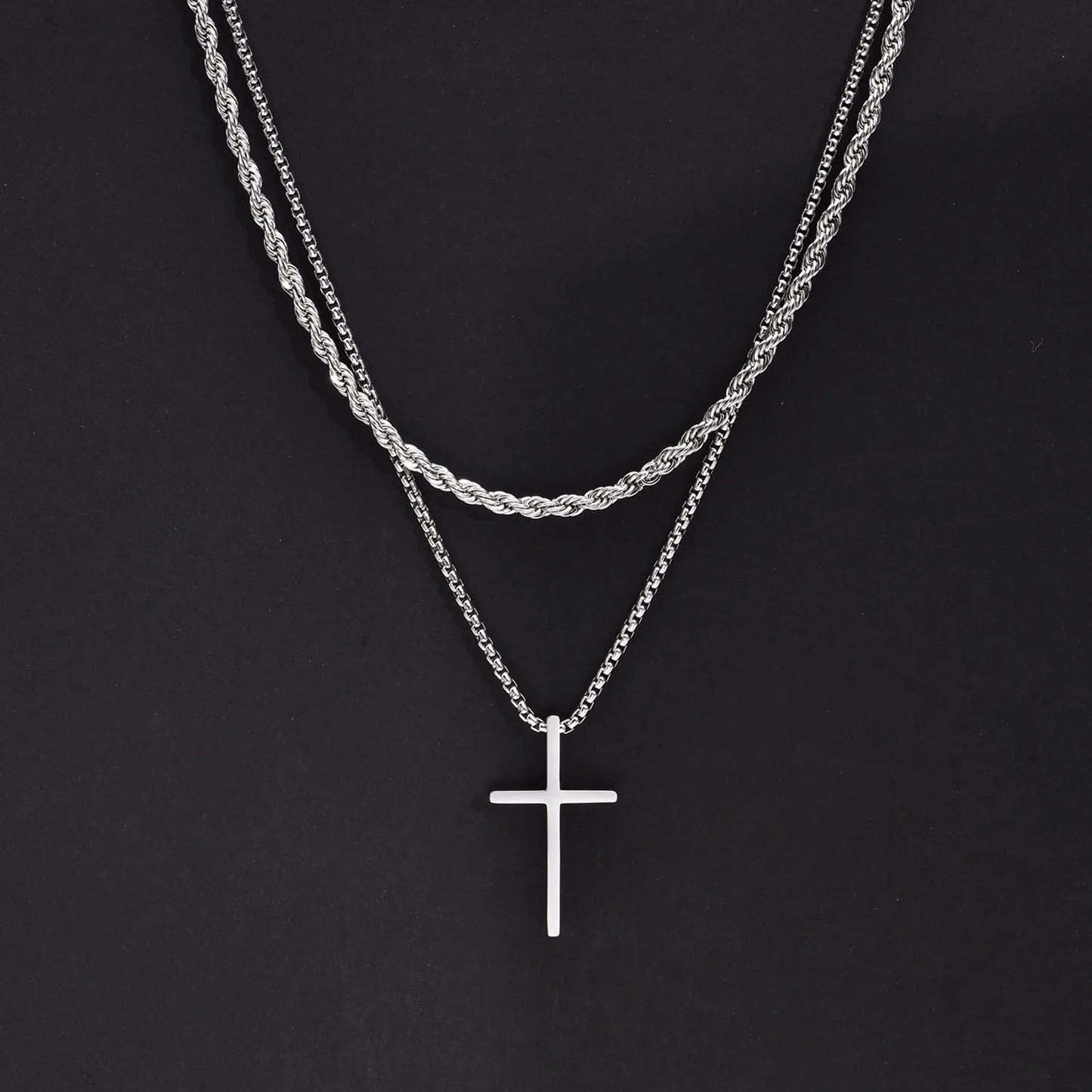 Duo Cross Necklaces