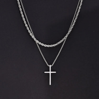 Duo Cross Necklaces