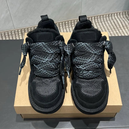 Winter Fur-Lined Sneaker Boots