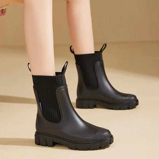 Mid-Calf Rain Boots