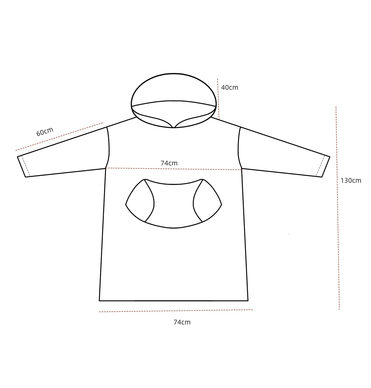 Fleece Hoodie Blanket